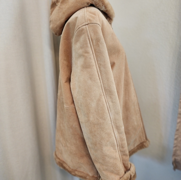 Marvin Richard's Suede and faux fur lined Jacket Size XL in light brown. - Picture 5 of 11
